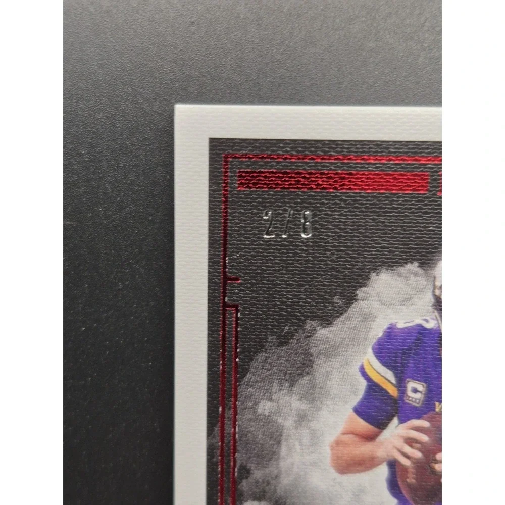 2019 Panini Impeccable Football Kirk Cousins #72 Ruby /8 Falcons Vikings Raiders
